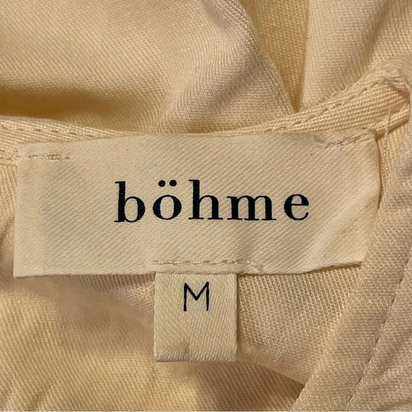 BOHME NWOT‎ Embroidered Peasant Blouse in Ivory - Picture 4 of 6